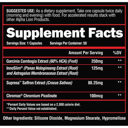 Alpha Lion Cravings Killer - 50 Capsules