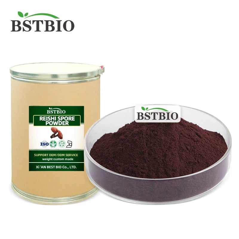 BSTBIO Mushroom Supplements Reishi Powder Shell Broken Ganoderma Lucidum Spore Powder