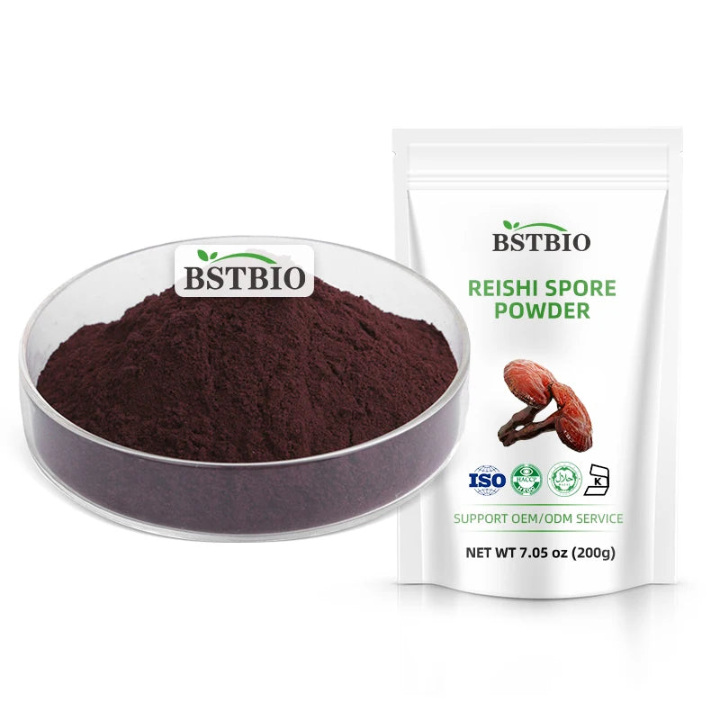 BSTBIO Mushroom Supplements Reishi Powder Shell Broken Ganoderma Lucidum Spore Powder