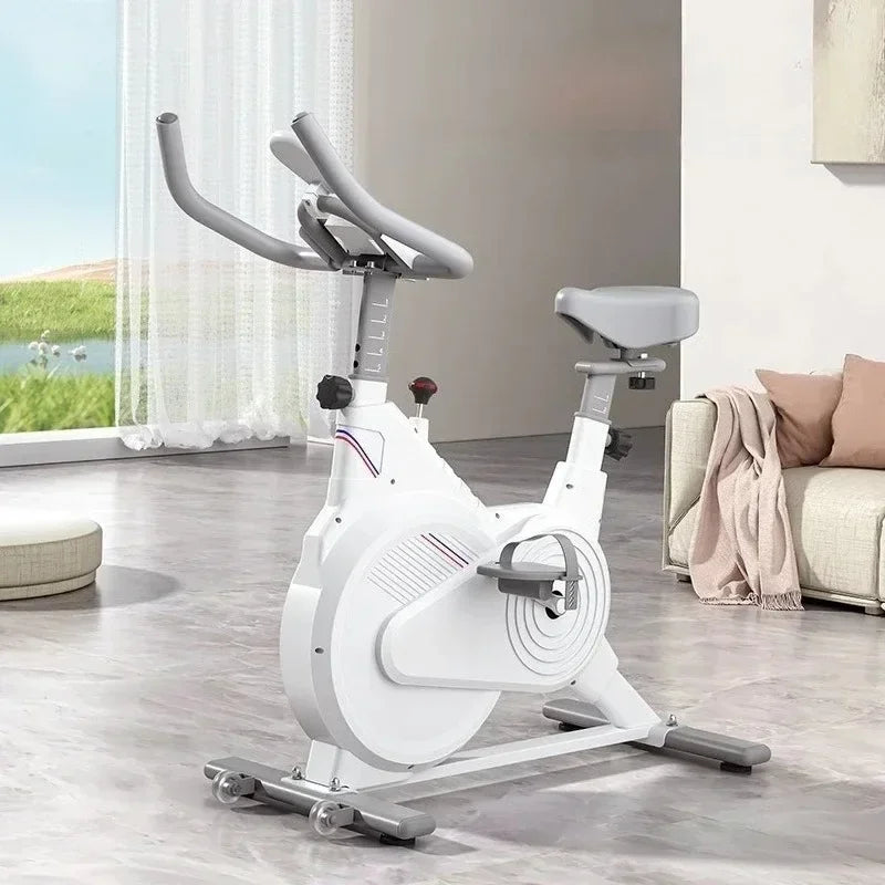 Black and White Exercise Bikes for Weight Loss, Quiet Magnetic Resistance Home Gym Exercise Bikes