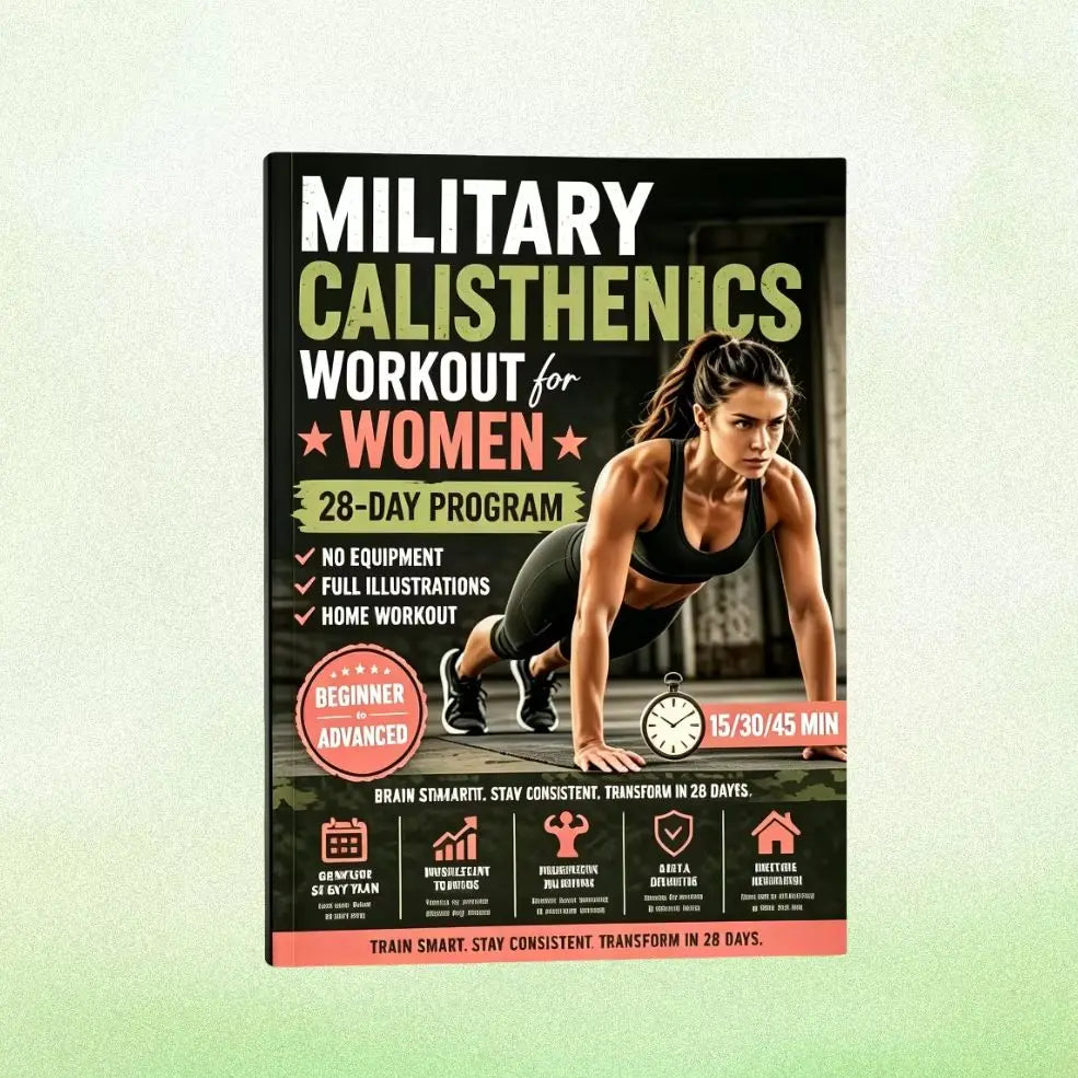 Calisthenics Workout for Women - 28-Day No-Equipment Home Exercise Program NoteBook