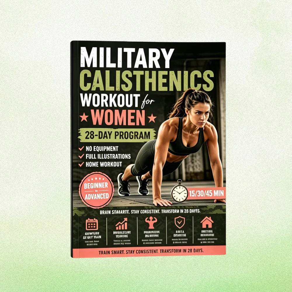 Calisthenics Workout for Women - 28-Day No-Equipment Home Exercise Program NoteBook