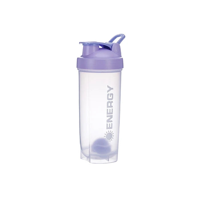 500/700ml Portable Shaker Bottle with Stirring Ball Is Perfect for Protein Shakes and Pre-workout Water Bottles Without BPA