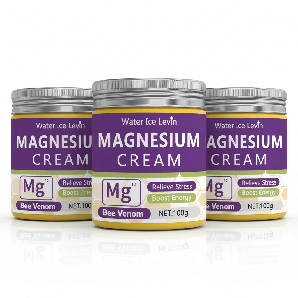 Magnesium Recovery Cream with Bee Venom | Pre-Workout Energy Boost & Stress Relief | Winter Skin Revitalizer
