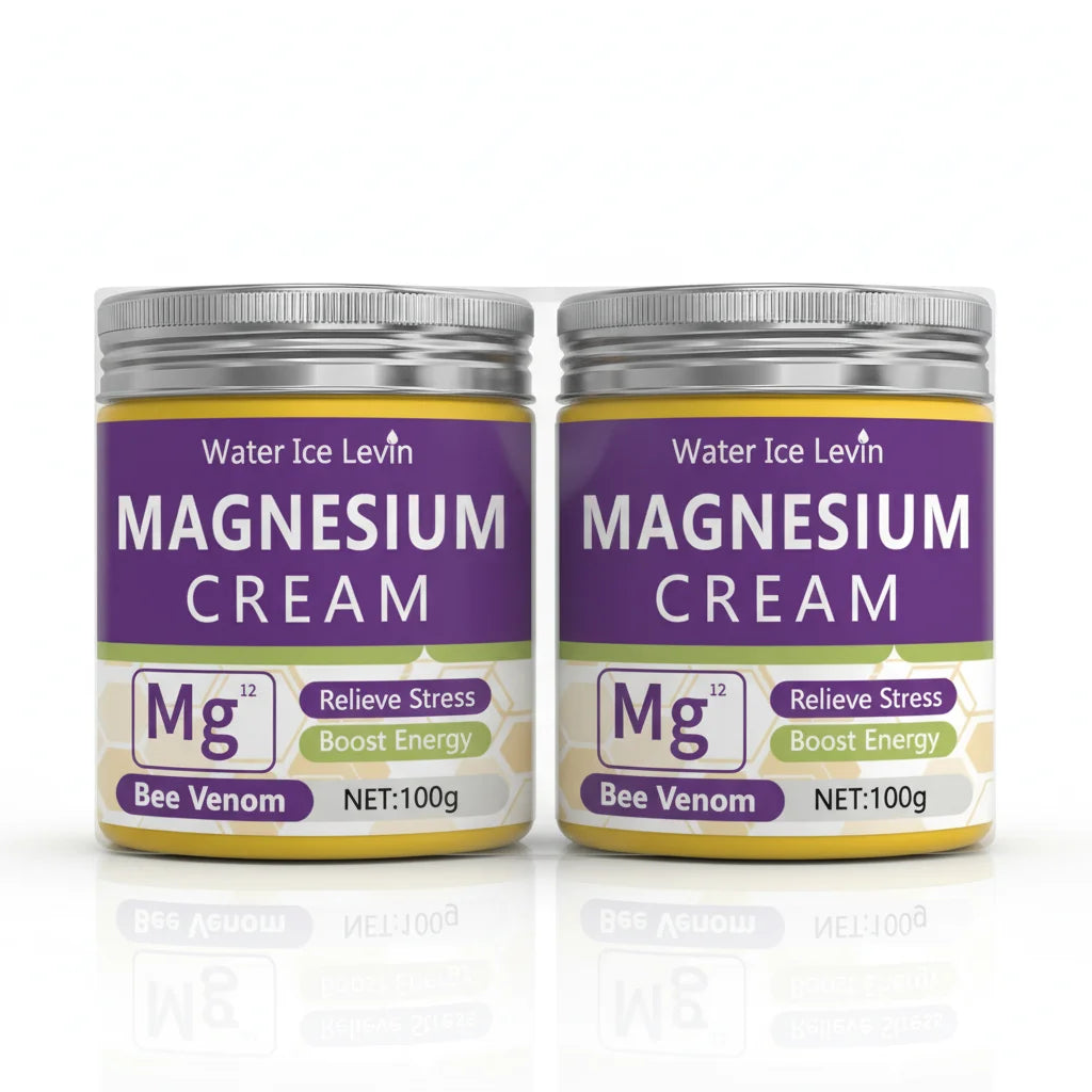 Magnesium Recovery Cream with Bee Venom | Pre-Workout Energy Boost & Stress Relief | Winter Skin Revitalizer