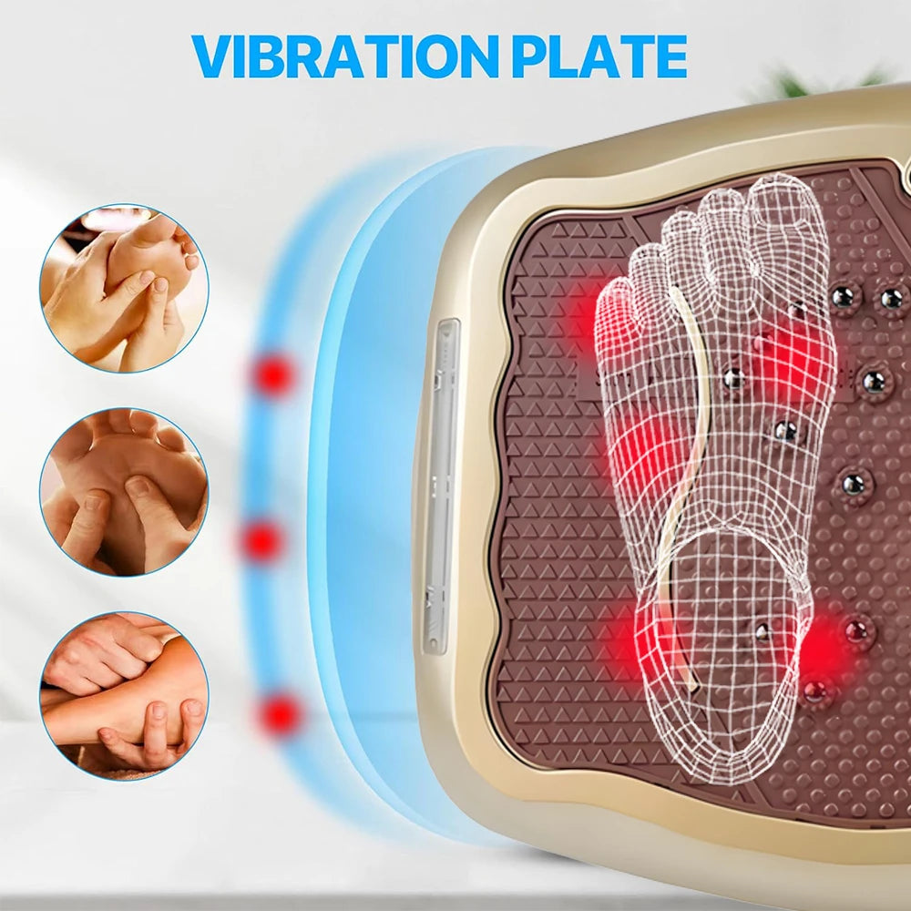 Home Office Massager Fitness Exercise Body Workout Exercise Silent Vibration Plate