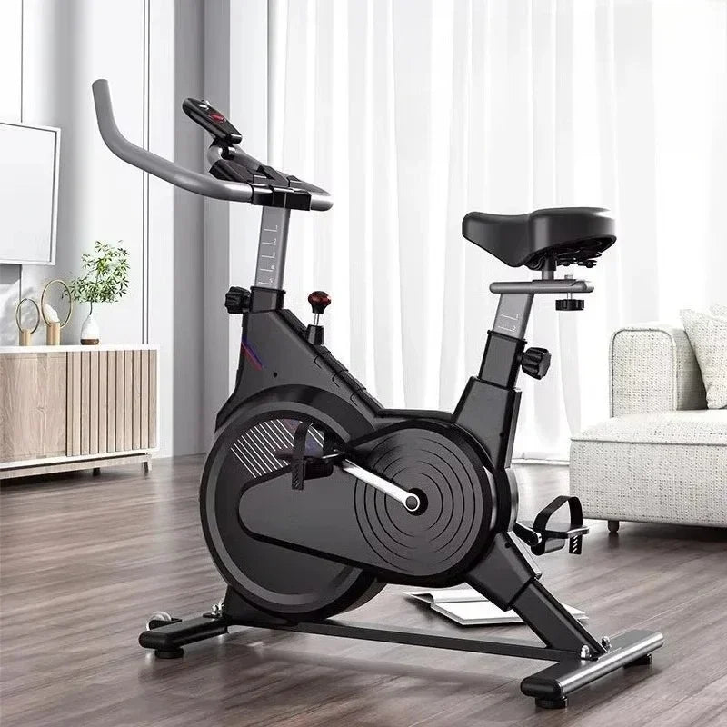 Black and White Exercise Bikes for Weight Loss, Quiet Magnetic Resistance Home Gym Exercise Bikes