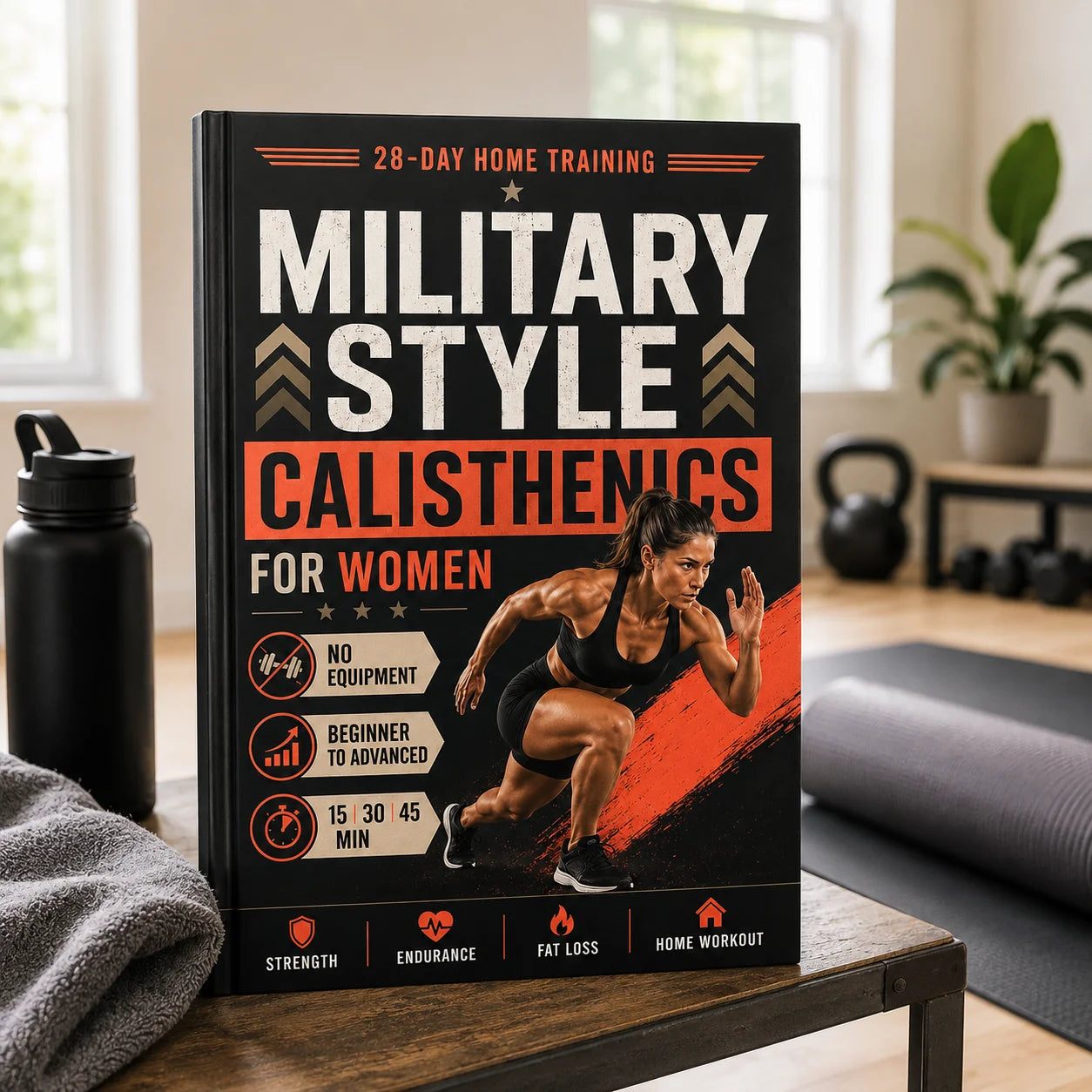 Military Style Calisthenics for Women 28 Day Home Workout Program No Equipment Fat Loss Strength Endurance Guide