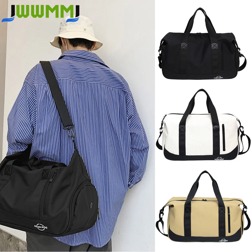 1PCS Gym Duffle Bag for Men & Women with Shoe & Wet Compartments, Multiple Pockets | Adjustable Shoulder Strap for Sports