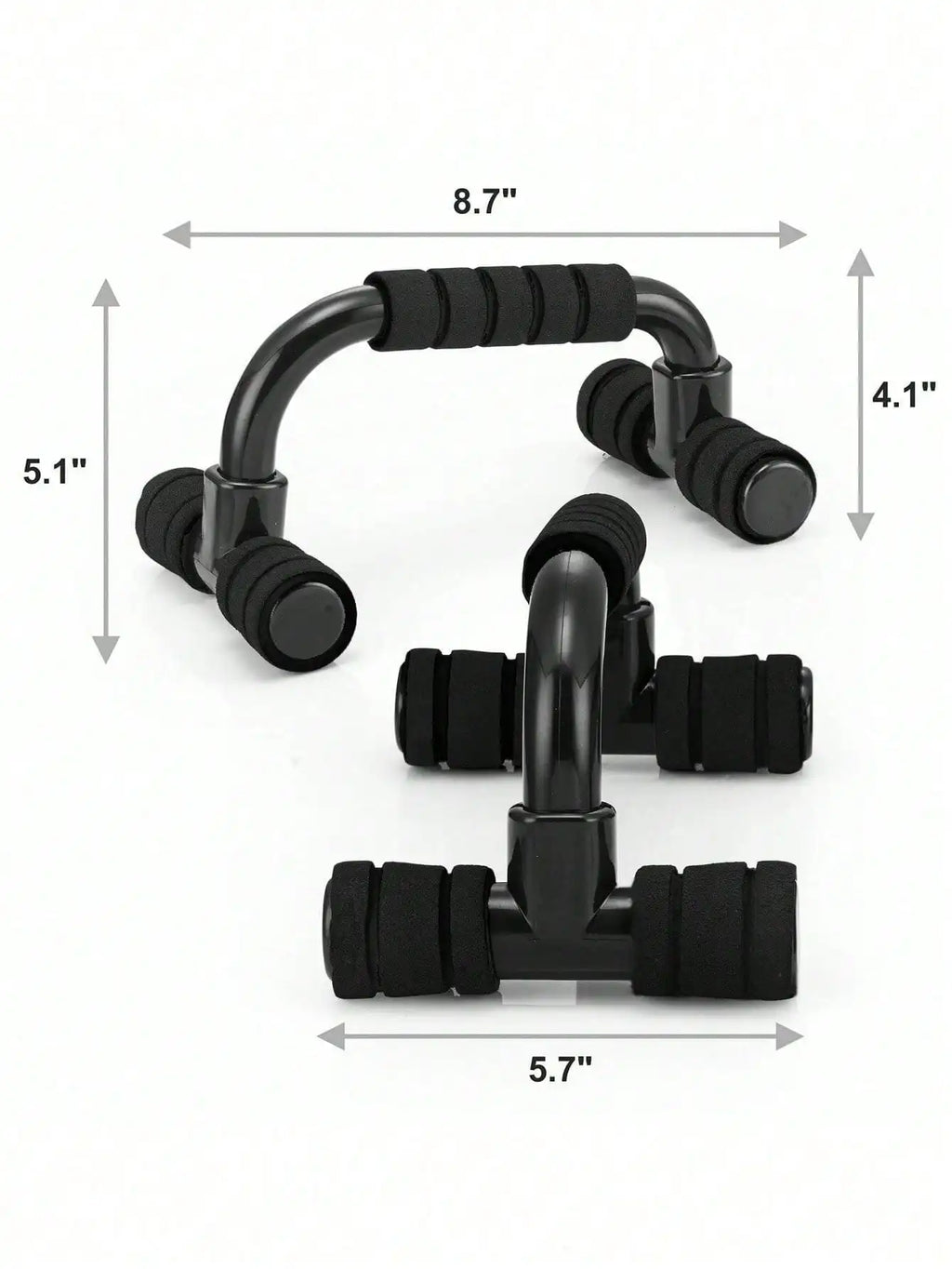 7‑Pcs Portable Home Workout Set , Skipping Rope Hand Gripper Push‑Up Bars Abdominal Roller for Full‑Body Muscle Fitness Training