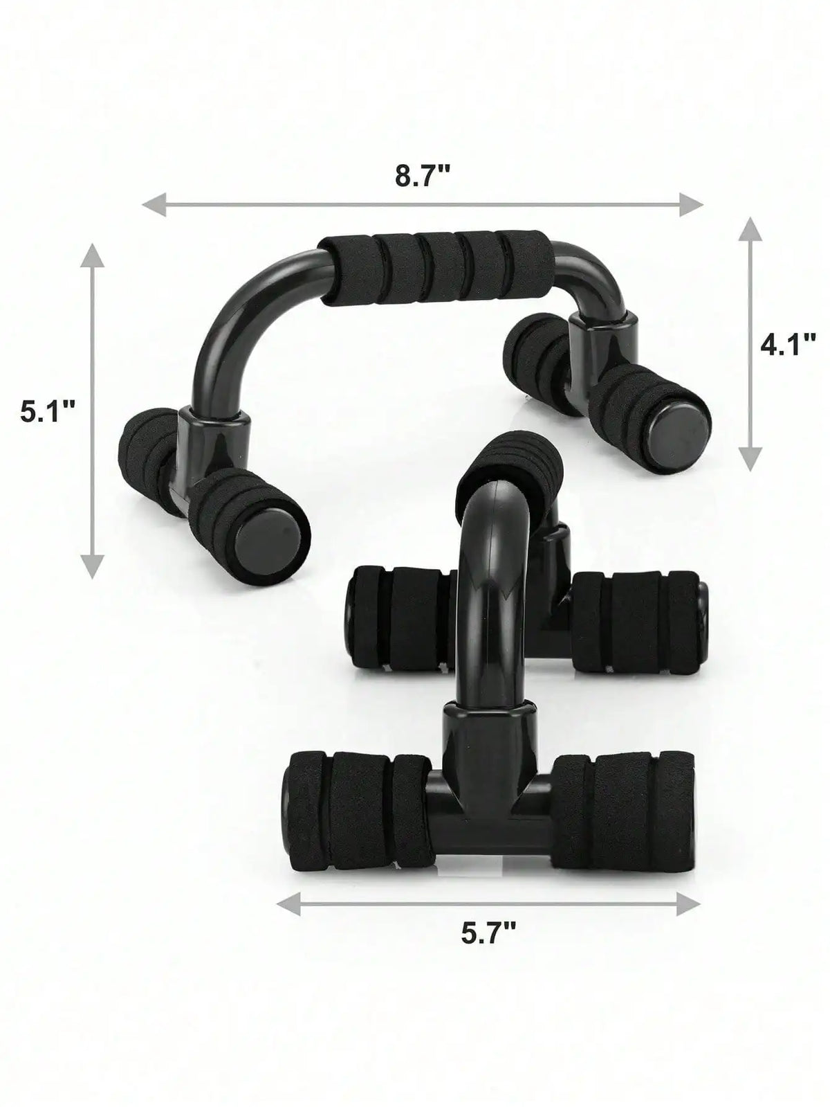 7‑Pcs Portable Home Workout Set , Skipping Rope Hand Gripper Push‑Up Bars Abdominal Roller for Full‑Body Muscle Fitness Training