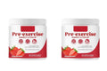 Pre-Workout Powder Energy and Focus Support Support Muscle Recovery Strawberry Flavor Daily Health Care 300g