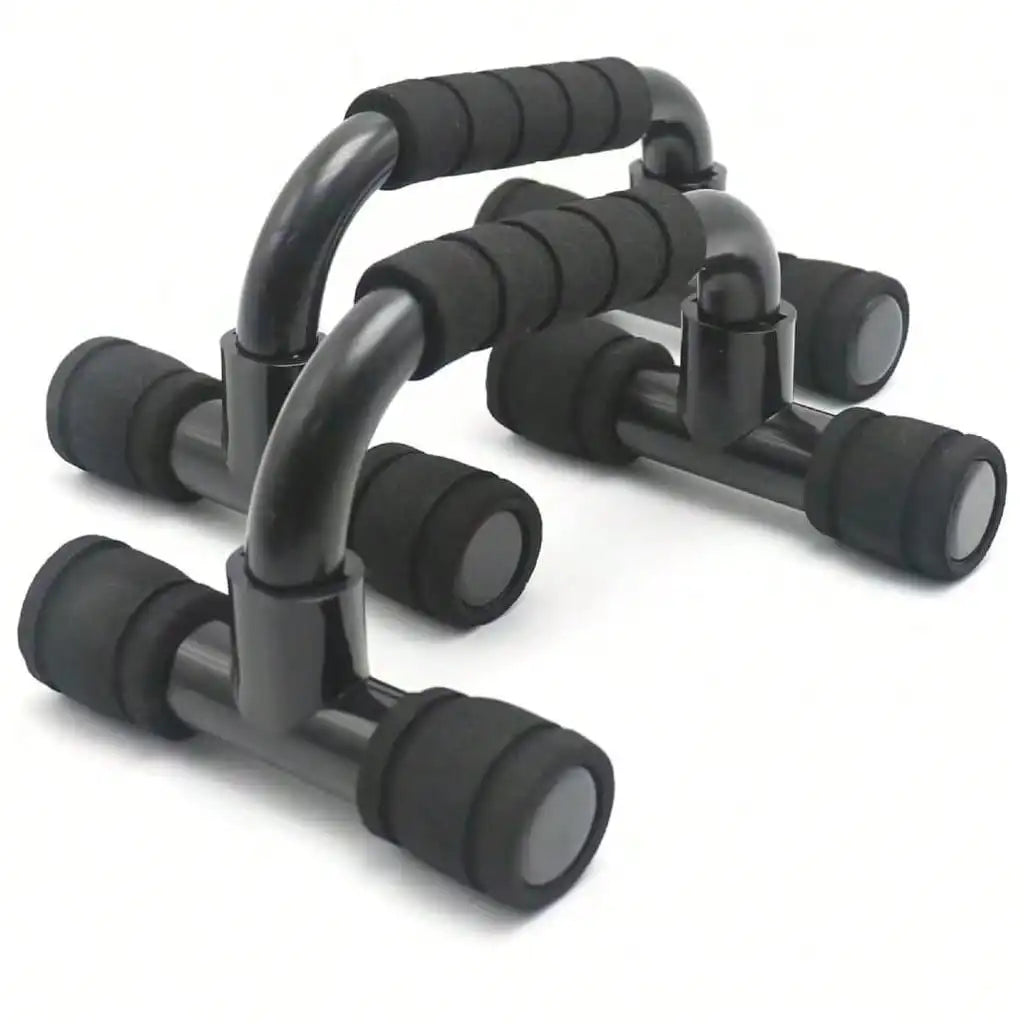 7‑Pcs Portable Home Workout Set , Skipping Rope Hand Gripper Push‑Up Bars Abdominal Roller for Full‑Body Muscle Fitness Training