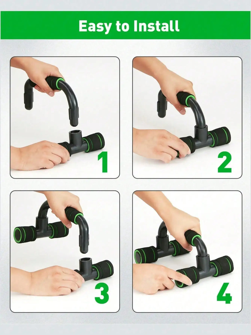 7‑Pcs Portable Home Workout Set , Skipping Rope Hand Gripper Push‑Up Bars Abdominal Roller for Full‑Body Muscle Fitness Training