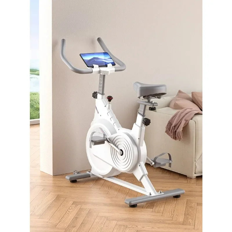 Black and White Exercise Bikes for Weight Loss, Quiet Magnetic Resistance Home Gym Exercise Bikes
