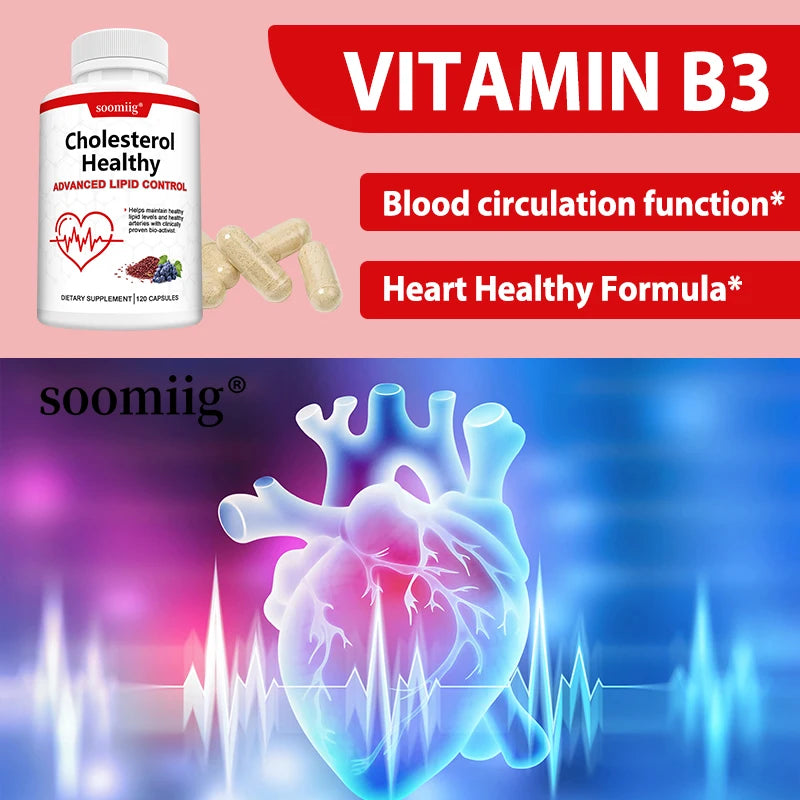 Cholesterol Health Supplement | Supports Healthy Lipid Levels, Heart & Circulatory Wellness, Antioxidant & Metabolism Support